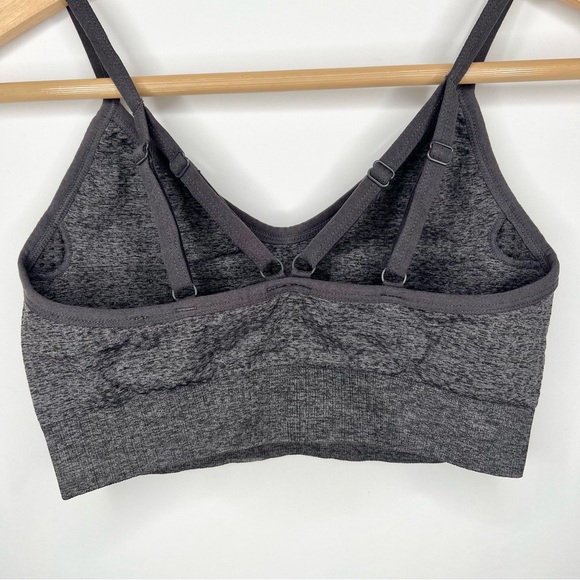 ECHT SPORTS BRA SPAGHETTI STRAP XS/S HEATHER GREY WORKOUT ACTIVEWEAR NEUTRAL - Picture 4 of 4